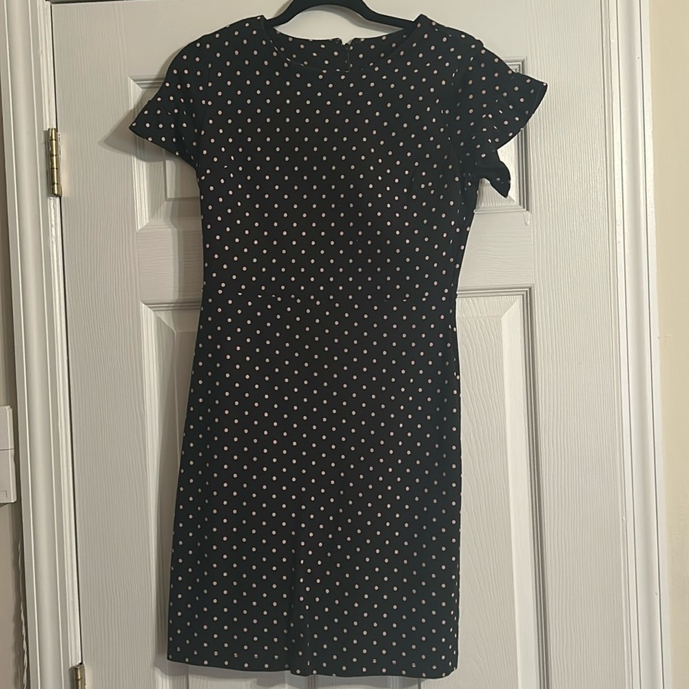 Old Navy black and white polka dot dress